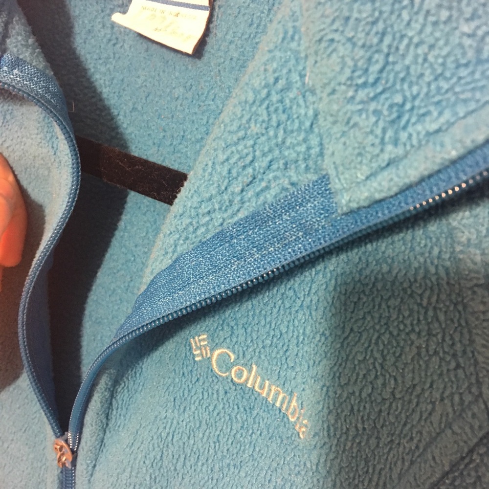 Columbia blue zip up jacket
